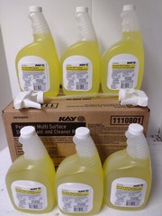6pk Case Ecolab Virus Killer Peroxide Spray Surface Cleaner Disinfectant 32oz ea