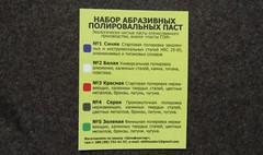 New Abrasive polishing pastes for metal in a set of 5 types Made in Ukraine #9