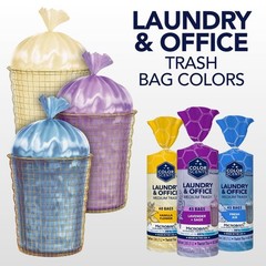 Color Scents 8 Gallon Medium Trash Bags Scented Garbage Bags For Laundry Office