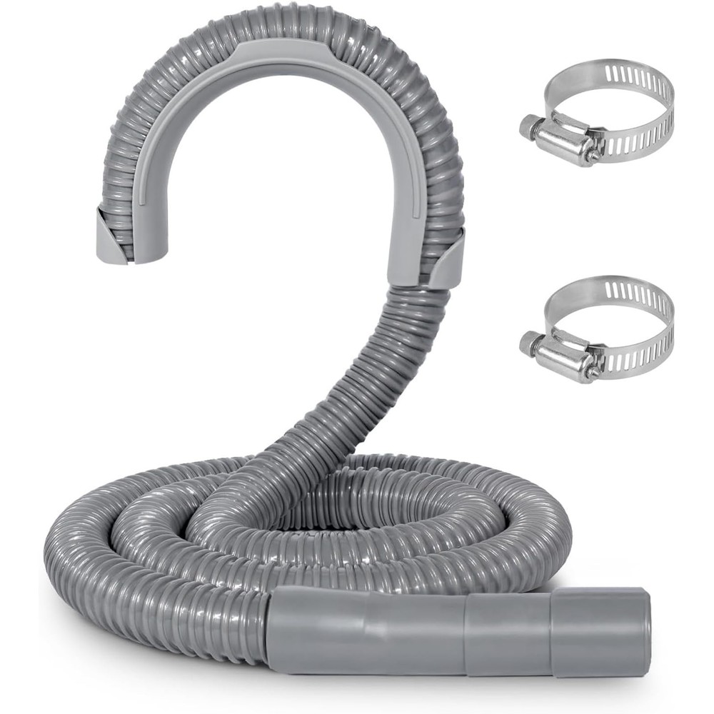 6 FT Washing Machine Drain Hose, Corrugated and Flexible Washing Machine Hose…