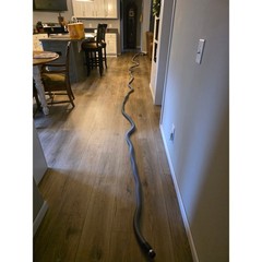 Cen-Tec Universal Central Vac Hose Gray Crushproof with Chrome Curved Wand OS
