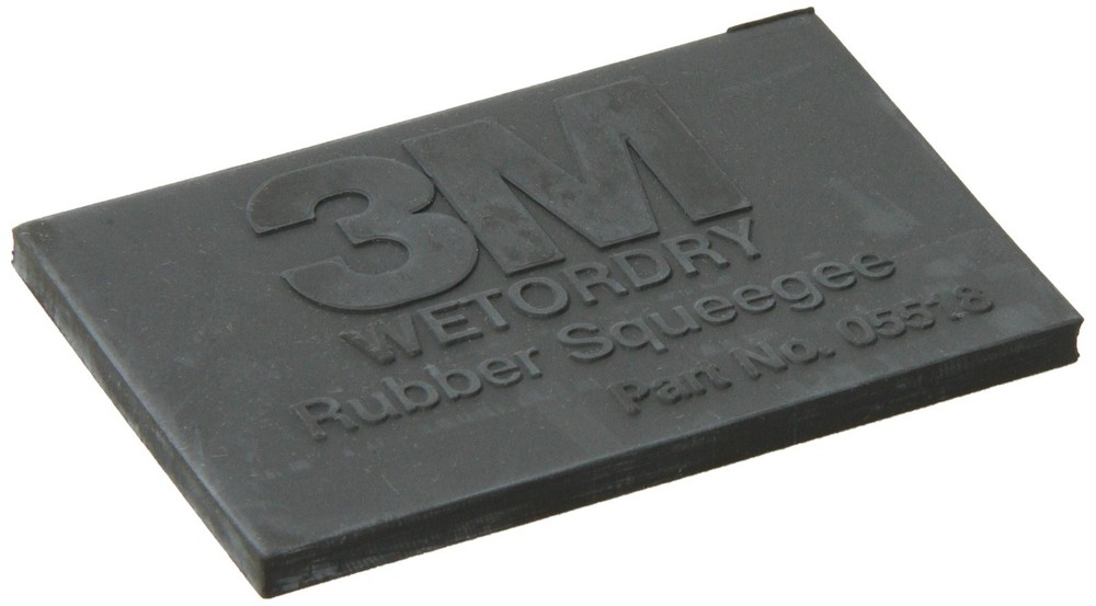 3M 05518 Rubber Squeegee, Automotive, 2X3in, Pk50, Professional Use