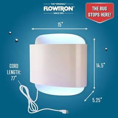 Flowtron Fly Trap Indoor Wall Sconce,Electric fly Insect Killer & Gnats w/2 Lure