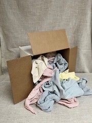 Cottonall Colored Knit Blend Wiping Cloths 5lb Box Rags