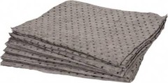 100 Pack Universal Sorbent Pads, 17″ Long x 15″ Wide, Gray Polypropylene