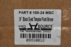 Pro Source Push Broom 24″ W Tampico Bristle Wood Block Threaded Handle 100-24MSC