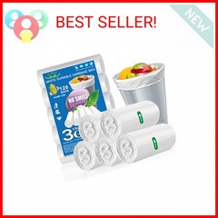OKKEAI 3 Gallon Small Trash Bags 120 Counts White Garbage Bags Small Bathroom Tr