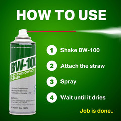 Non-Flammable Electronic Contact Cleaner Aerosol Spray- Safely Cleans Joycons, C
