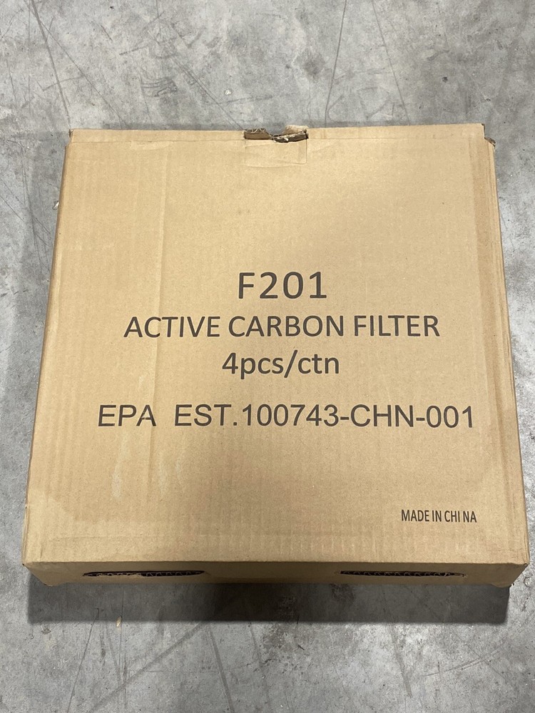 HEPA 500 Air Scrubber Replacement Active Carbon Filters Set ( 4-pack) New