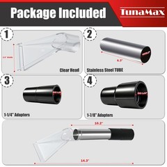 TunaMax Extractor Tool Hand Wand with Small, Two Adapters With Inside Threads
