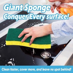 AIDEA XL Scrub Sponges 24Count, for Extra Large, Green-extra Large