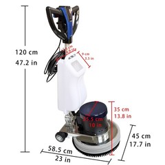 Electric Commercial Floor Carpet Polisher Scrubber Buffer Floor Cleaning 18″110V