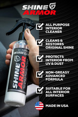 Car Interior Cleaner for Vehicle Detailing & Restoration All Purpose Solvent & C