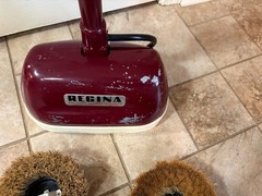 Vintage Regina Twin Brush Scrubber Model S w/ 4 Brushes (1950’s) Clean Working