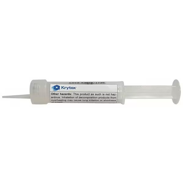 High-Performance Lubricant, 0.5 oz, Syringe, PFPE Base, 500 Degrees F Max Op