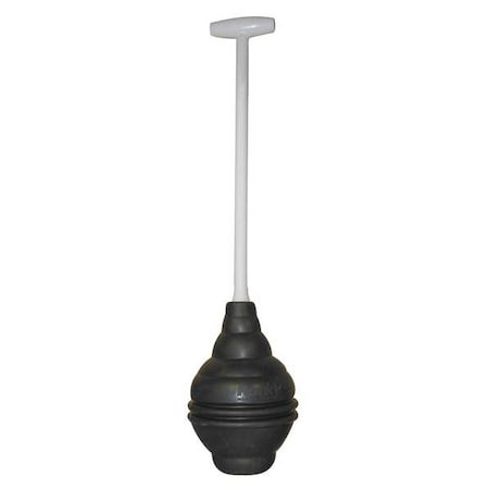 Korky 99-4A Plunger, Rubber, 6 In Cup Dia, 16 1/4 Plastic Handle