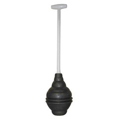 Korky 99-4A Plunger, Rubber, 6 In Cup Dia, 16 1/4 Plastic Handle
