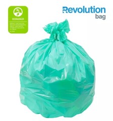 12-16 Gallon Trash Bag Can Liner 23×31 .45 mil – Recycled Green 500 Case