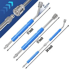 Pressure Washer Extension Wand, 17 Inch Stainless Steel Power Washer Wand wit…