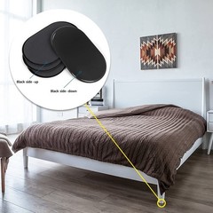 Reusable Large Furniture Sliders for Carpet, Movers Sliders, Black