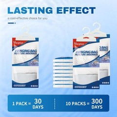 Vacplus Moisture Absorbers Packets, Fragrance Free 10 Pack, 10 pack, Blue