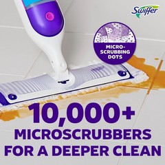 Swiffer PowerMop Mopping Kit for Floor Cleaning, Set 1 Kit, Purple and White