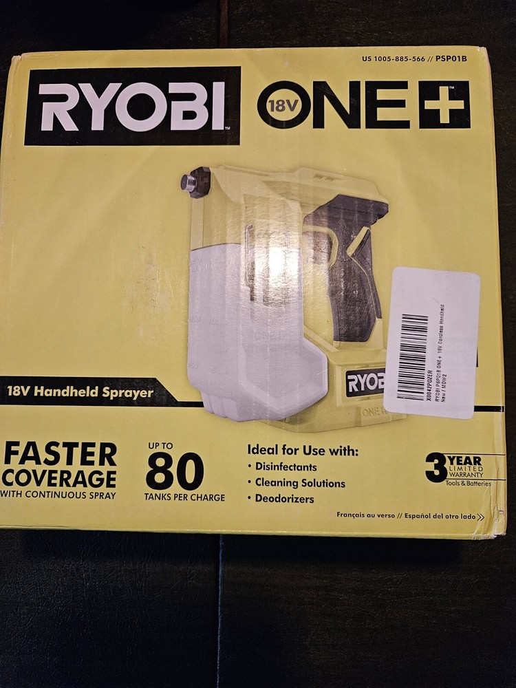 Ryobi PSP01B ONE+ 18V Cordless Handheld Sprayer (Tool Only)