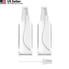 ZEROFIRE 2 Pack Spray Bottles 1oz Clear Plastic Empty 1 Ounce, 2