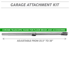 OVO Central Vacuum Garage Kit, with 30ft Straight air Hose, 12’’ Kit B, Gray
