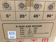 XPOWER P-830 1 HP 3600 CFM Air Mover Commercial Carpet Dryer Floor Fan Blower