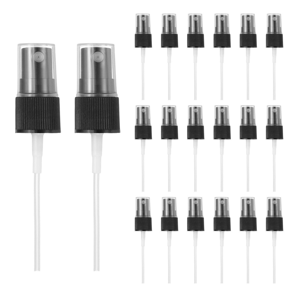 uxcell 24 Pcs Black Spray Top, 18/410 Fine Mist Sprayer 18/410,