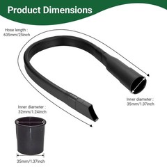 EZ SPARES Flexible Vacuum Crevice Attachment,Crevice Tool