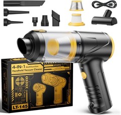 Handheld Vacuum Cleaner 21000Pa Suction with Brushless Motor, 4-in-1 Portable Mi