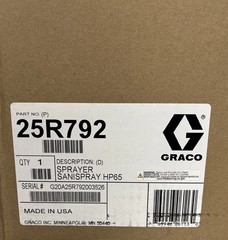 GRACO 25R792 SaniSpray HP 65 Electric Airless Disinfectant Sprayer
