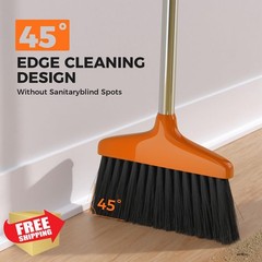 Nodirz 1 Orange Handy Broom Indoor Outdoor