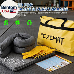 Universal Spill Kit – Portable Spill Clean up Kit for Chemical, Water & Oil Clea