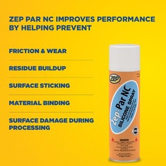Zep-Par NC Silicone Spray Lubricant – 12 oz (Case of 1) 10701 – Reduces Friction