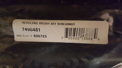 NEW OEM NSS # 7490481 BRUSH ROLL ASSEMBLY FOR PORTER 14 BATTERY POWERED SWEEPER
