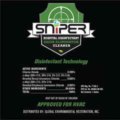 SNIPER HOSPITAL DISINFECTANT AND DEODORIZER 16 OZ. TRIGGER SPRAY BOTTLE