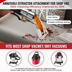 Extractor Attachment Kit for Shop Vac Carpet Sofa Car Cleaning Wand Hose Adapter