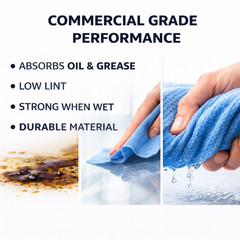 Tork Industrial Paper Wiper Roll 11×12 Blue 800 Sheets Heavy Duty Cleaning Towel