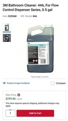 3M 44A Disinfectant Cleaner PALLET Wholesale Bulk Resale Lot 116 Bottles 29 Case