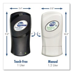 Dial Professional 16652 Universal Touch Free Dispenser – Ivory 3/CT New