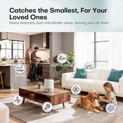 Air Purifiers for Home with H13 Quiet HEPA Filter Up to 1076 Ft² for Pet Hair…
