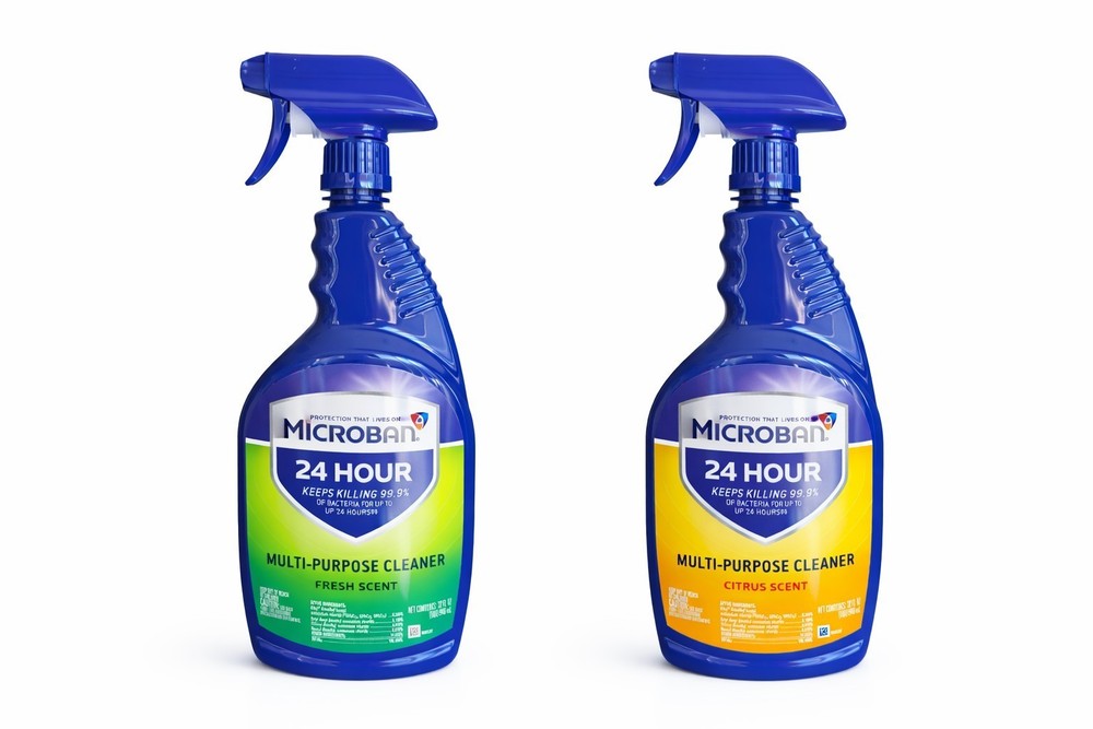 Microban 24 Hour Sanitizing Spray Bundle – 1 Each – Fresh Scent & Citrus Scent