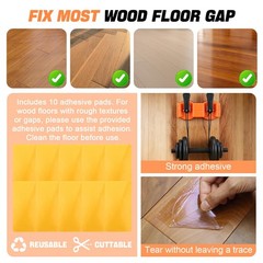 Floor Gap Fixer Tool with Dual Vacuum Suction Cups,Tool to Fix Orange