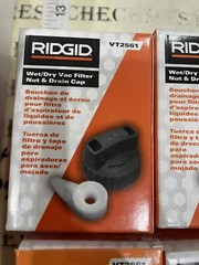 10X RIDGID Wet/Fry Vac Filter Nut And Drain Cap VT2561 New,
