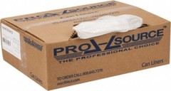PRO-SOURCE 16 Gal 0.6 mil Household/Office Trash Bag 24″ Wide x 31″ High, Clear
