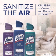 LYSOL Brand 19200-99394 10 oz Can Air Sanitizer Spray – Light Breeze (6/CT) New