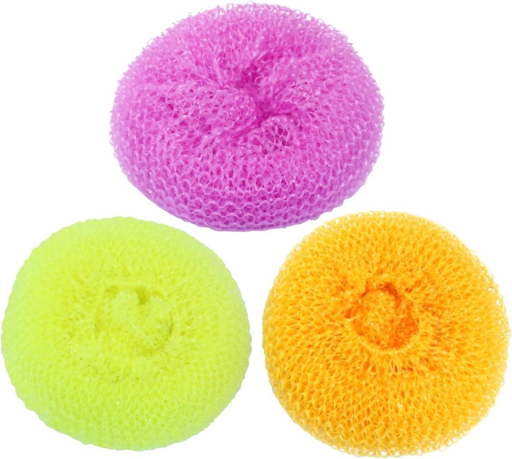 15 Pcs Plastic Dish Scrubbers, Nylon Scouring Pad Mesh Pot